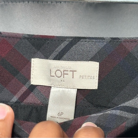 Ann Taylor Loft Petites Dark Academia Preppy Britney Spears Plaid Skirt Size 6P - Picture 8 of 11